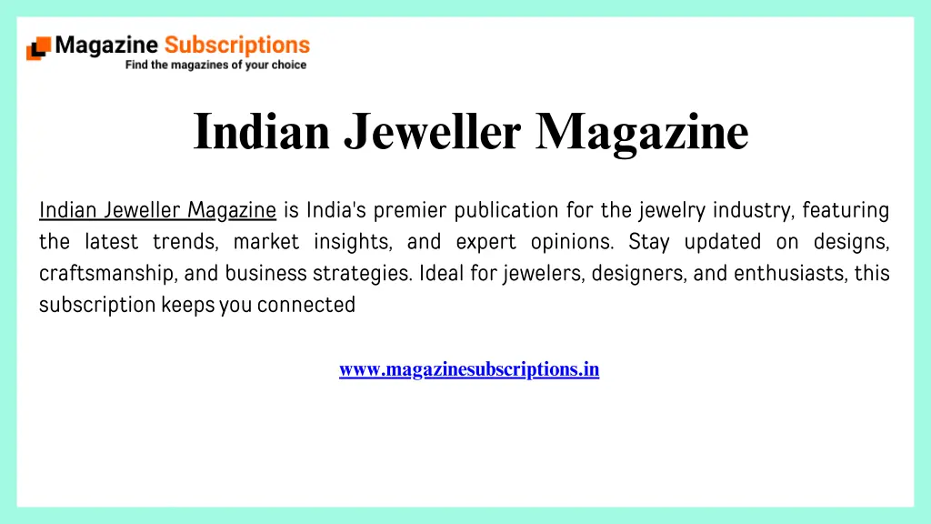 indian jeweller magazine