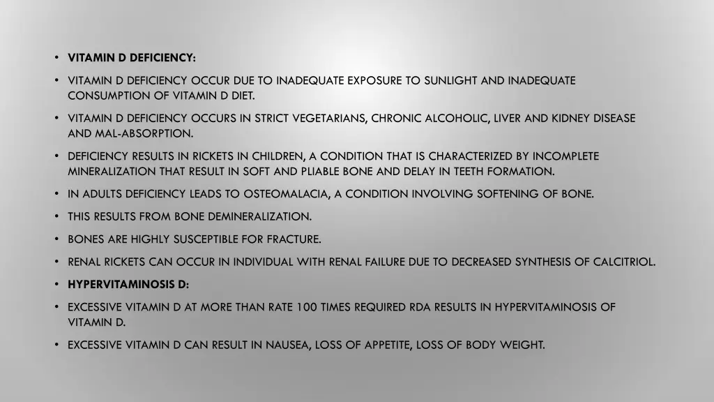 vitamin d deficiency