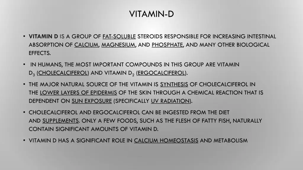 vitamin d