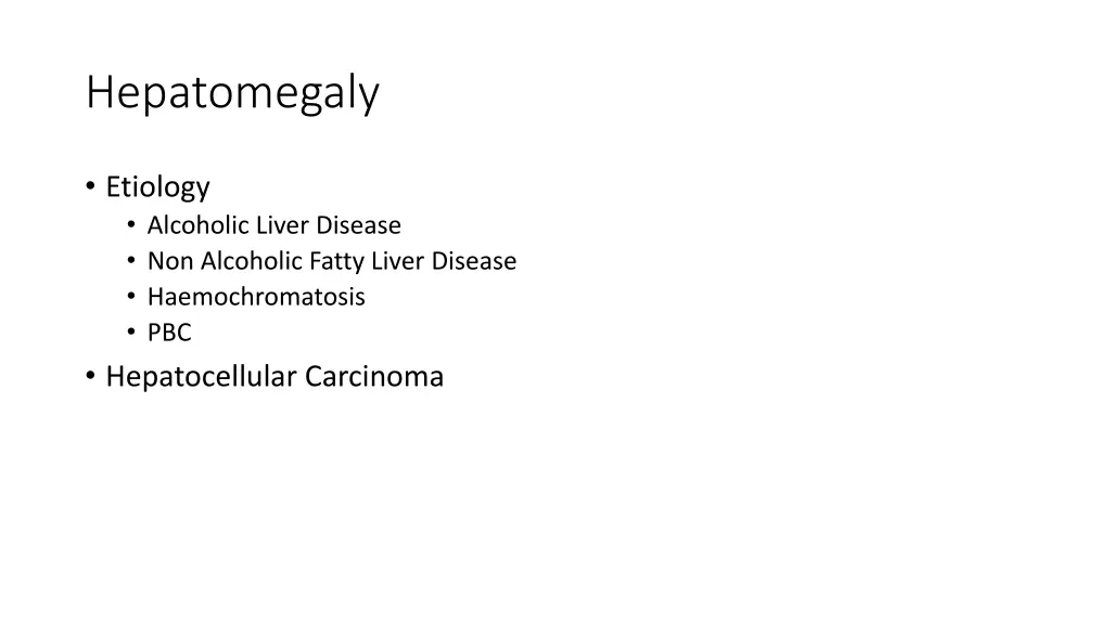 hepatomegaly