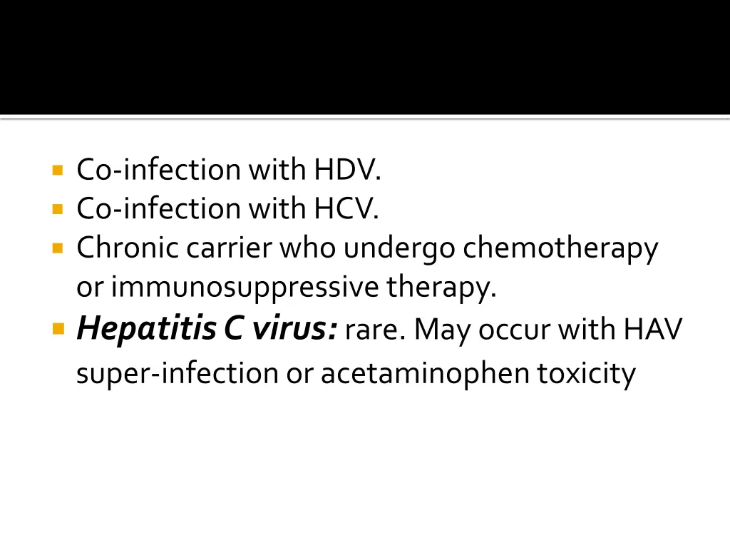 co infection with hdv co infection with