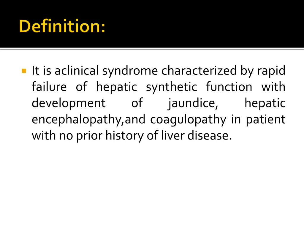 it is aclinical syndrome characterized by rapid