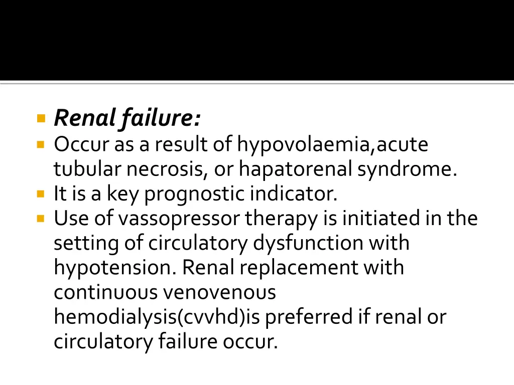 renal failure occur as a result of hypovolaemia