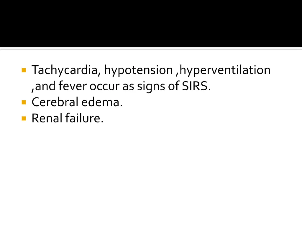 tachycardia hypotension hyperventilation