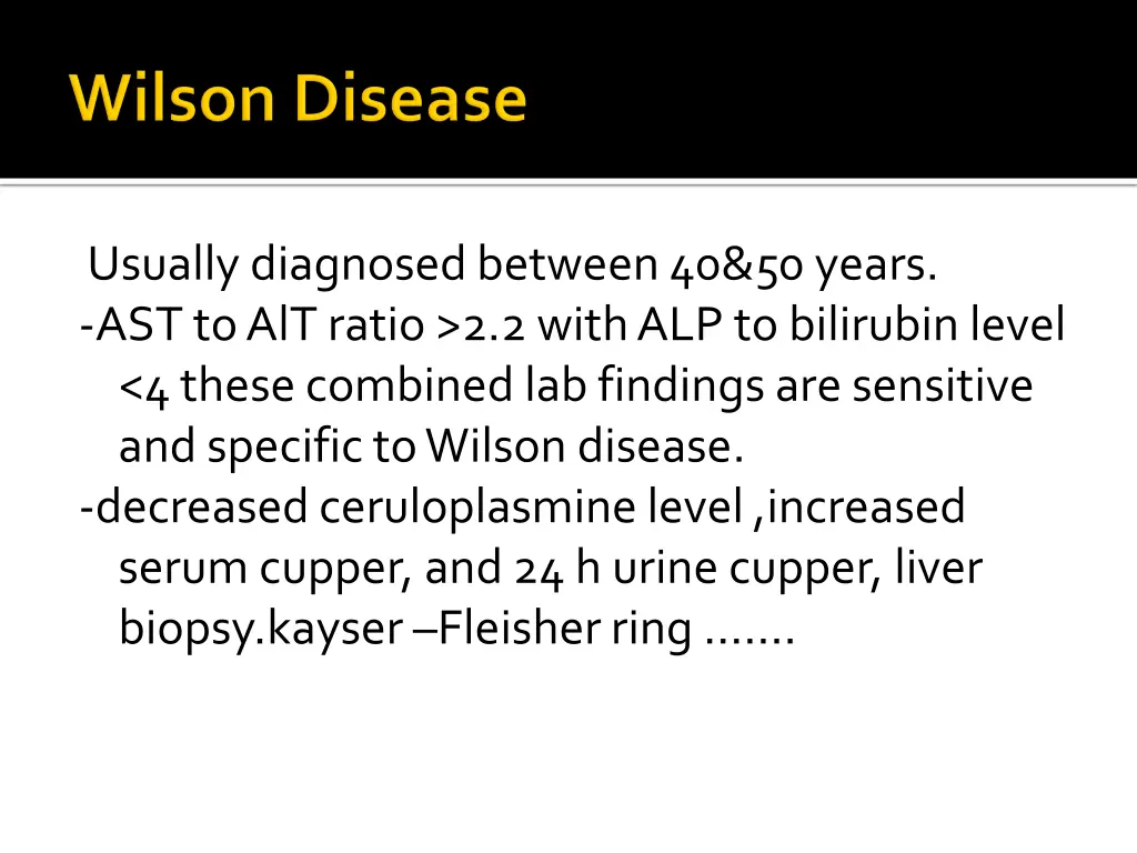 usually diagnosed between 40 50 years