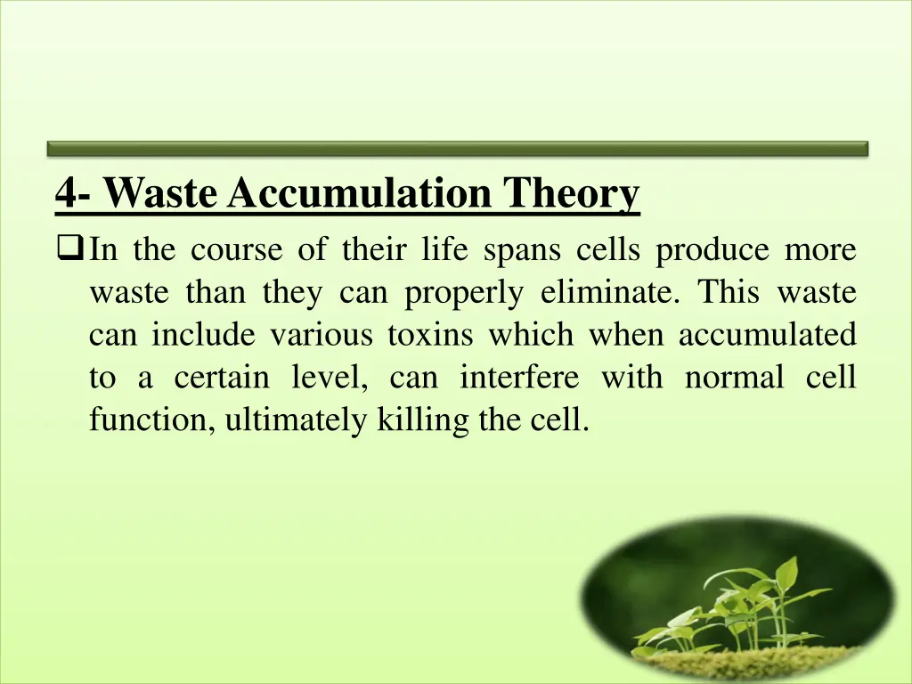 4 waste accumulation theory in the course