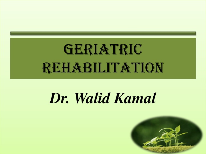 geriatric rehabilitation