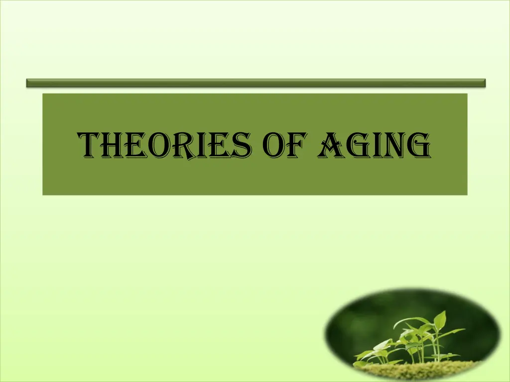theories of aging