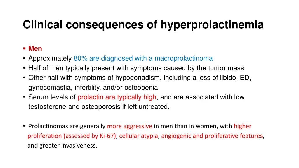 clinical consequences of hyperprolactinemia 2