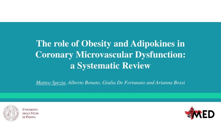 the role of obesity and adipokines in coronary