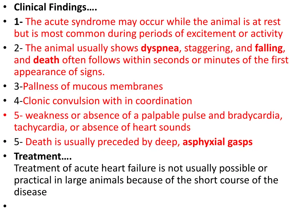 clinical findings 1 the acute syndrome may occur