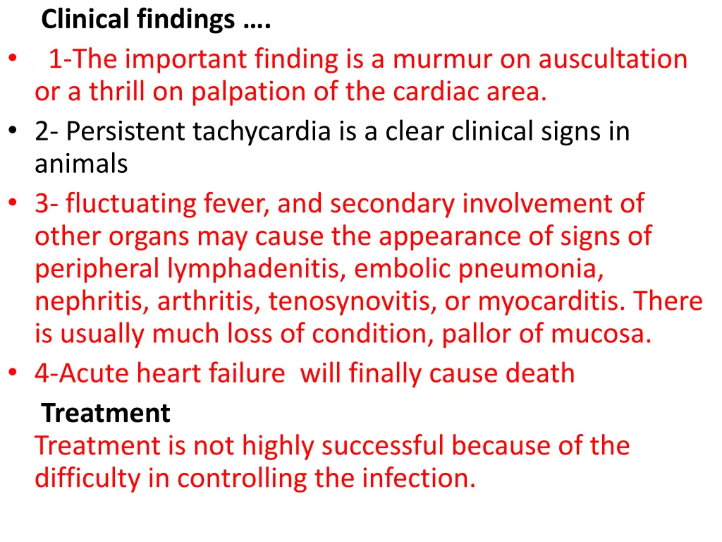 clinical findings 1 the important finding