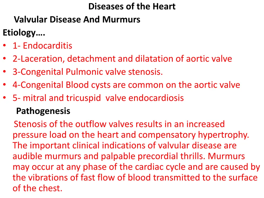 diseases of the heart