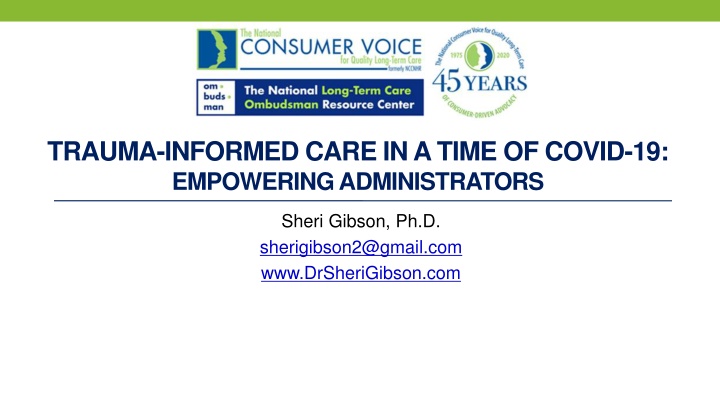 trauma informed care in a time of covid
