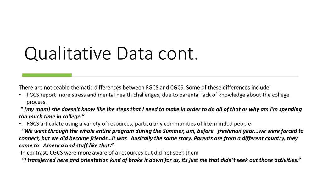 qualitative data cont