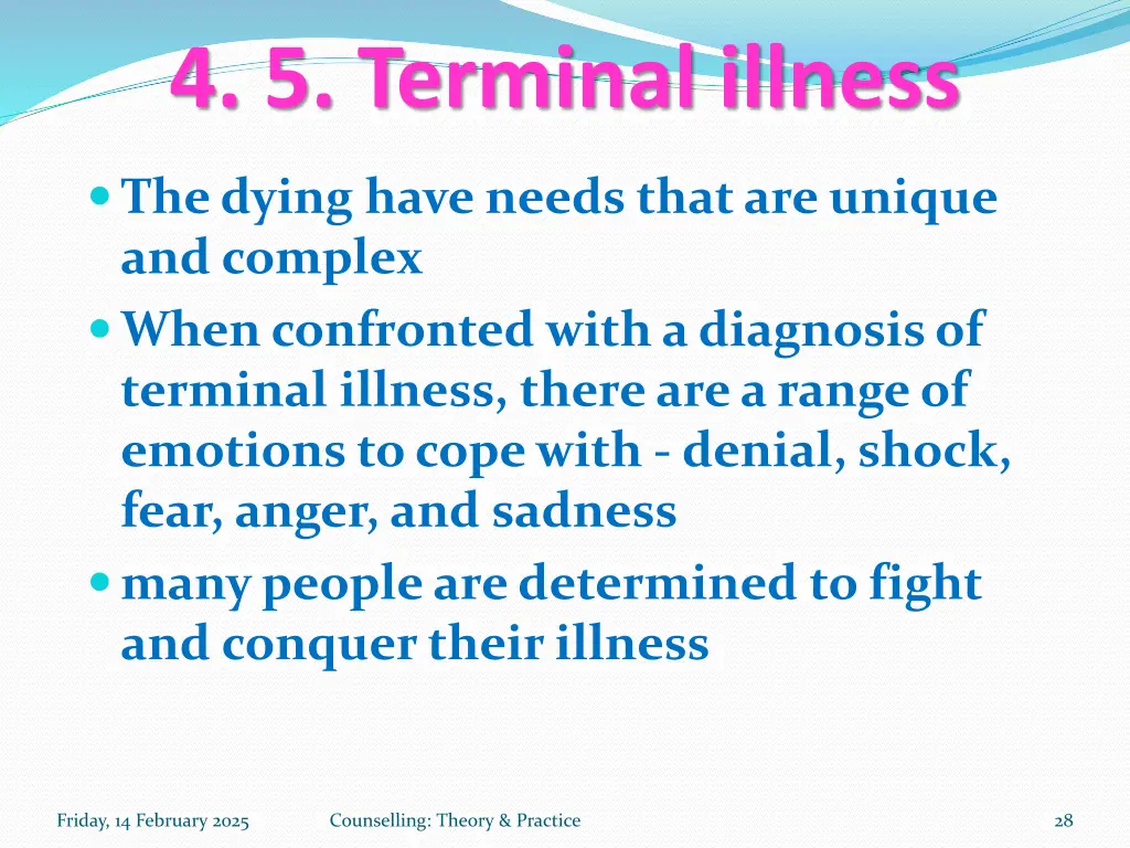 4 5 terminal illness