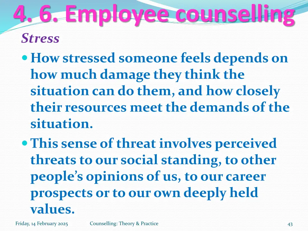 4 6 employee counselling stress how stressed