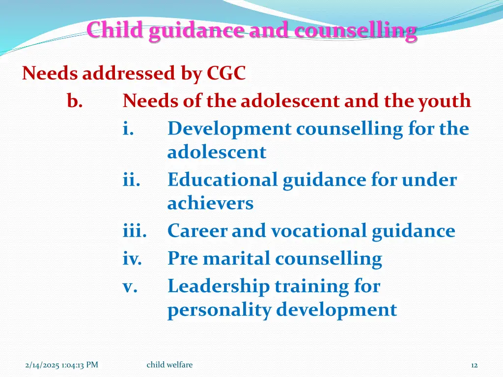 child guidance and counselling 4