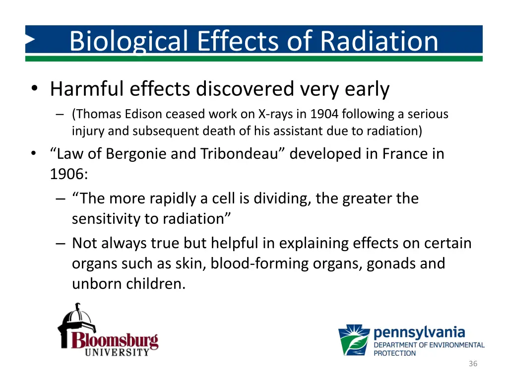 biological effects of radiation