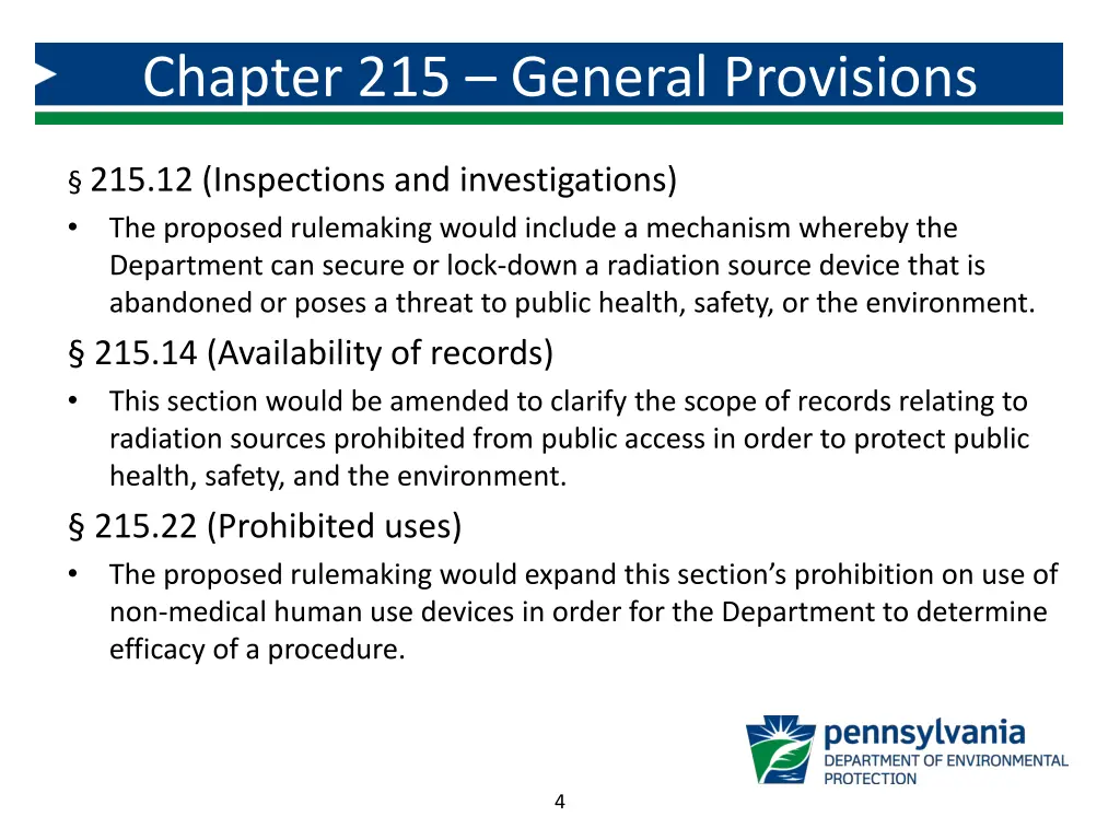 chapter 215 general provisions