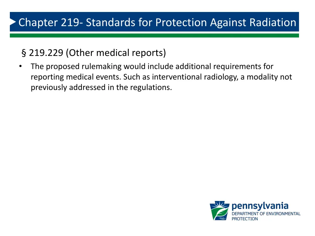 chapter 219 standards for protection against 1