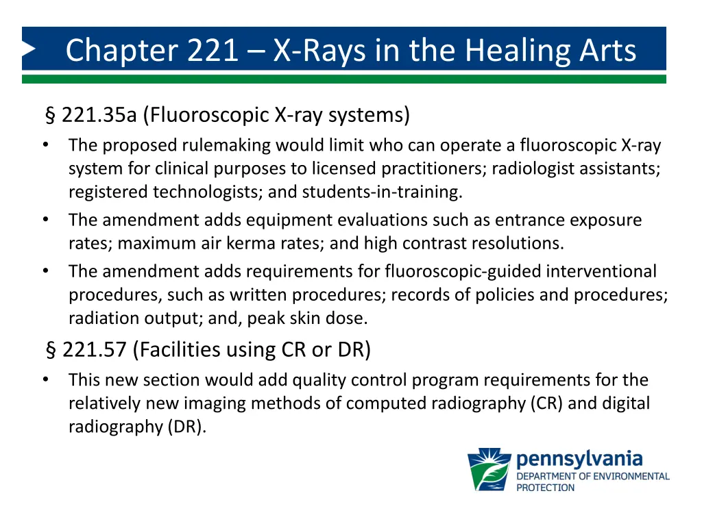 chapter 221 x rays in the healing arts chapter