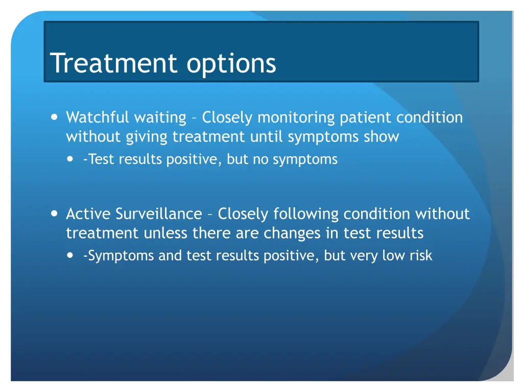 treatment options