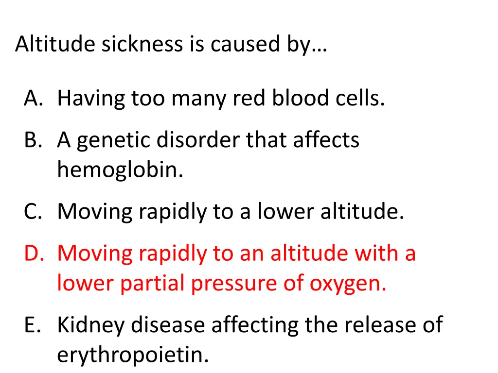 altitude sickness is caused by