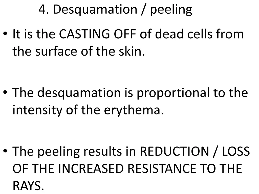 4 desquamation peeling