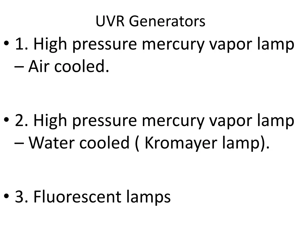 uvr generators