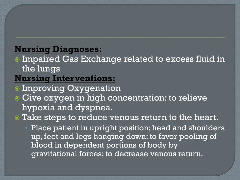 nursing diagnoses impaired gas exchange related
