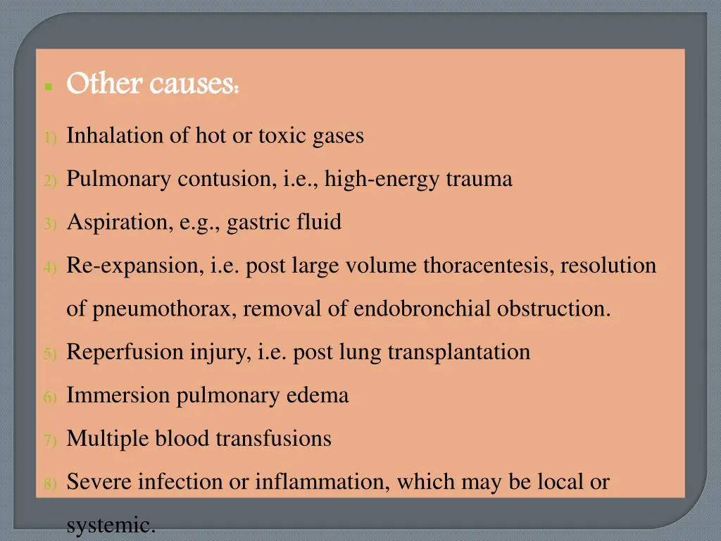 other causes
