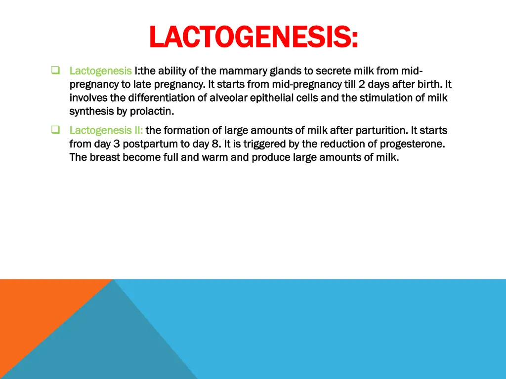 lactogenesis lactogenesis