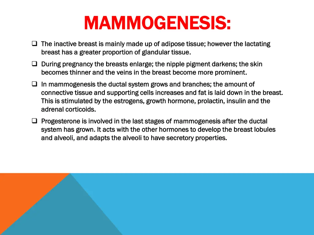mammogenesis mammogenesis