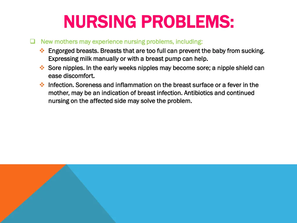 nursing nursing problems problems