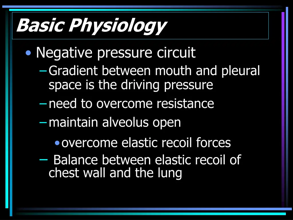 basic physiology