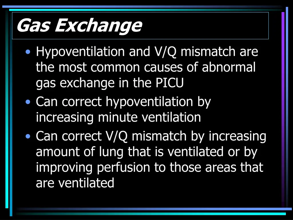 gas exchange
