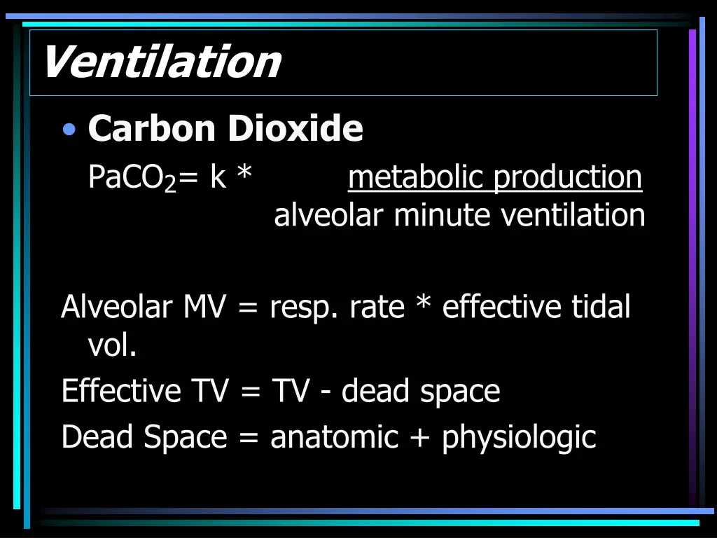 ventilation