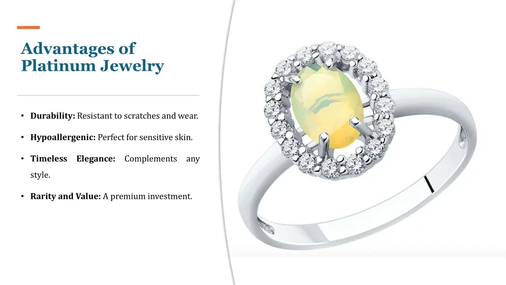 advantages of platinum jewelry