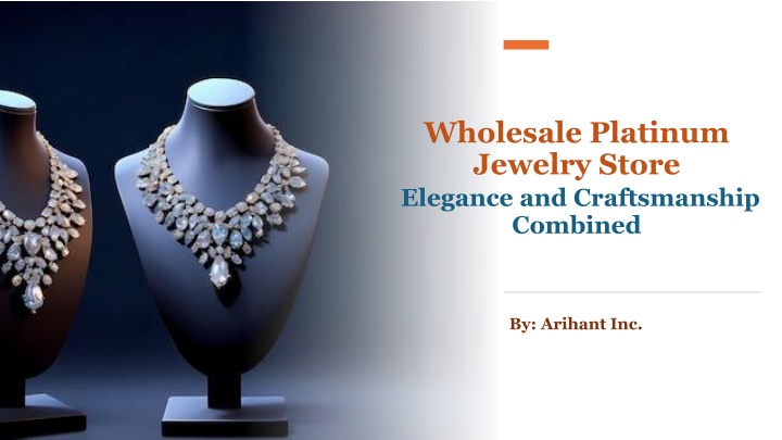 wholesale platinum jewelry store elegance