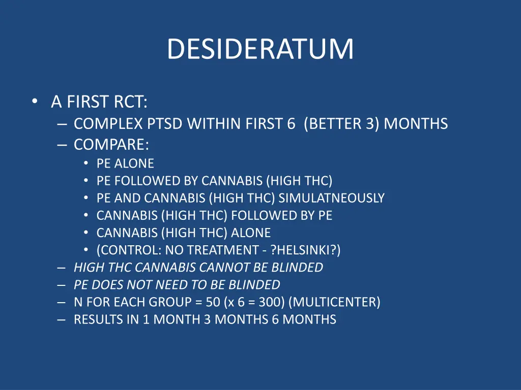 desideratum
