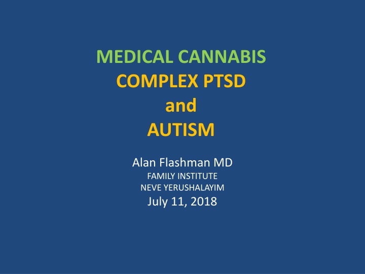 medical cannabis complex ptsd and autism