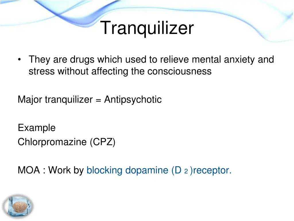 tranquilizer