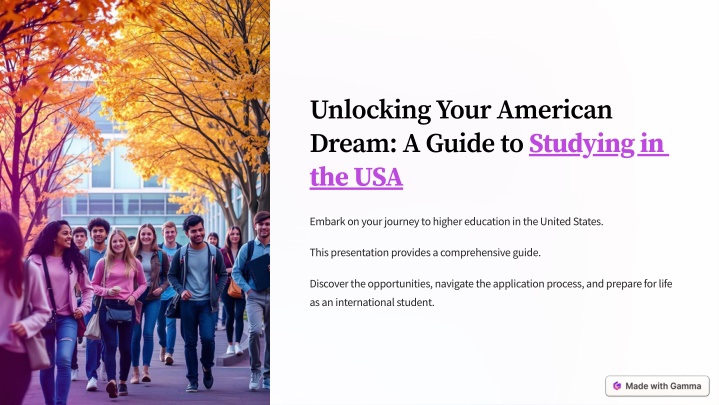 unlocking your american dream a guide to studying