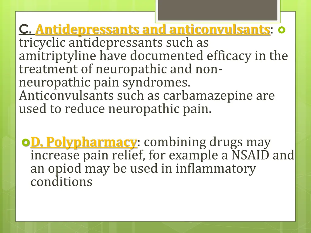 c antidepressants and anticonvulsants tricyclic