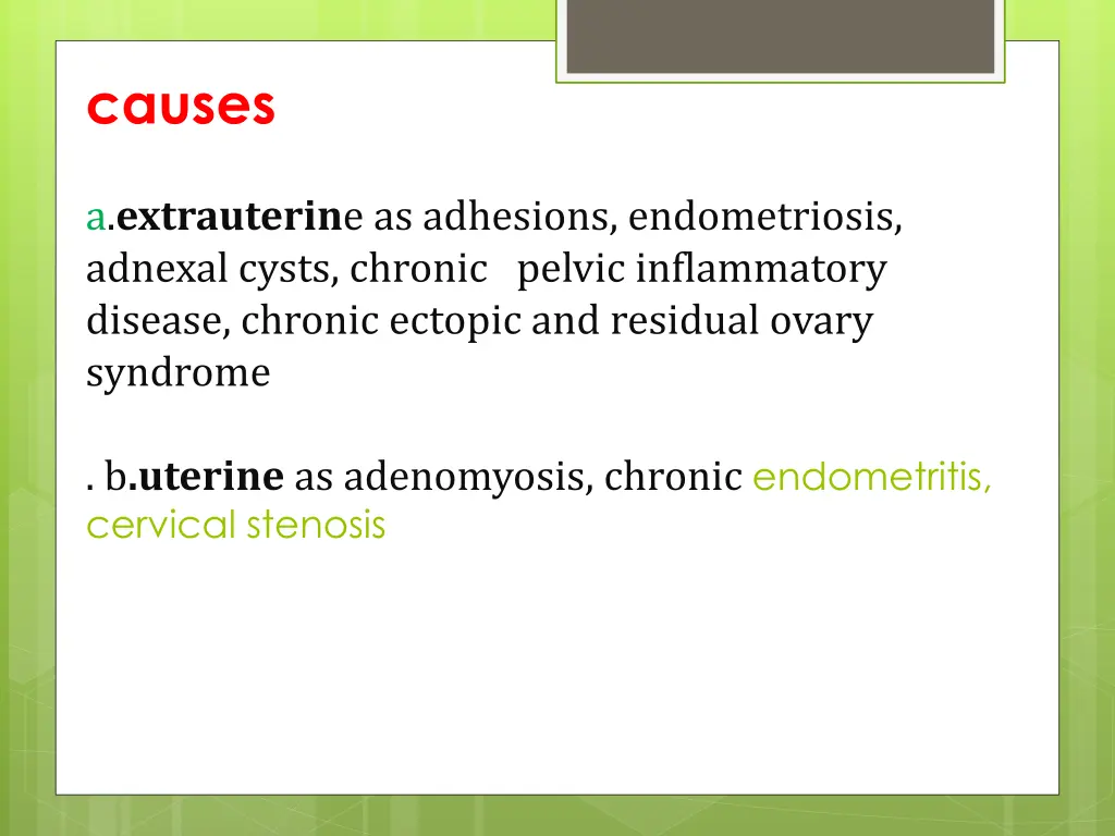 causes