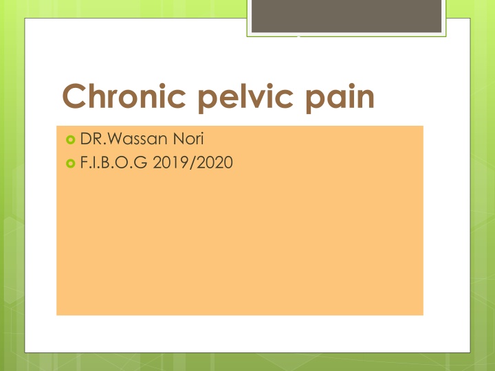 polycystic ovarian chronic pelvic pain