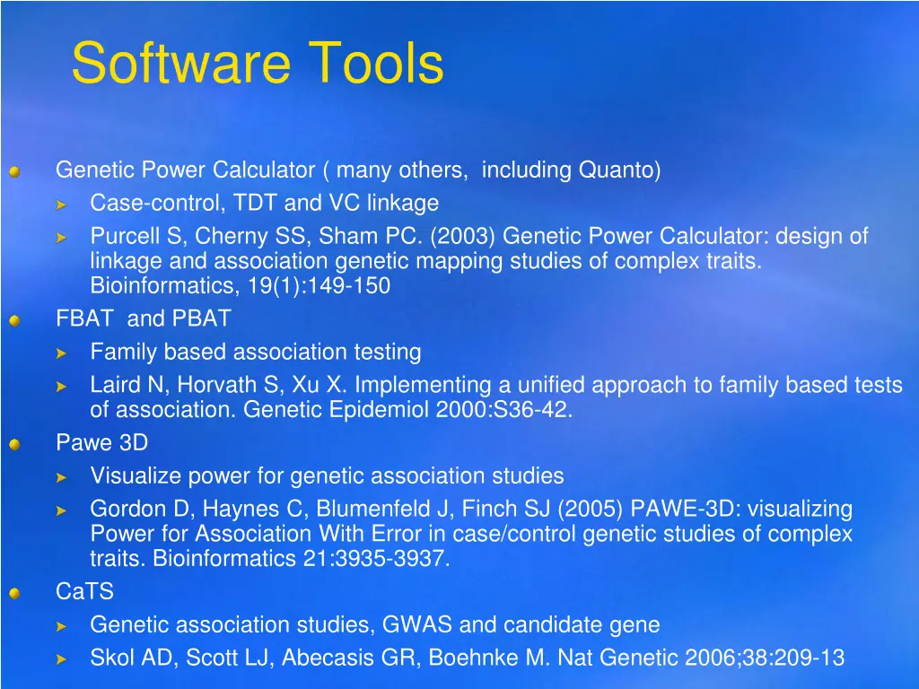 software tools