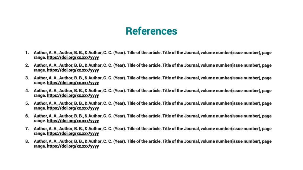 references references