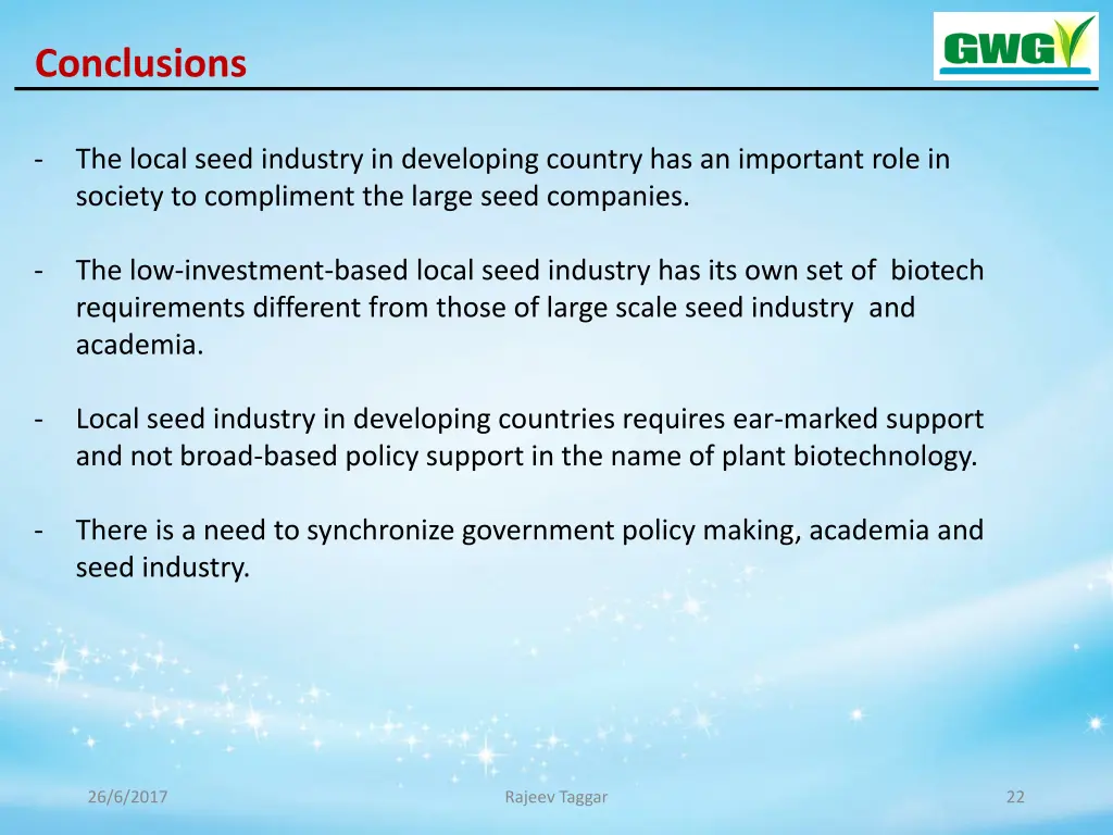 conclusions